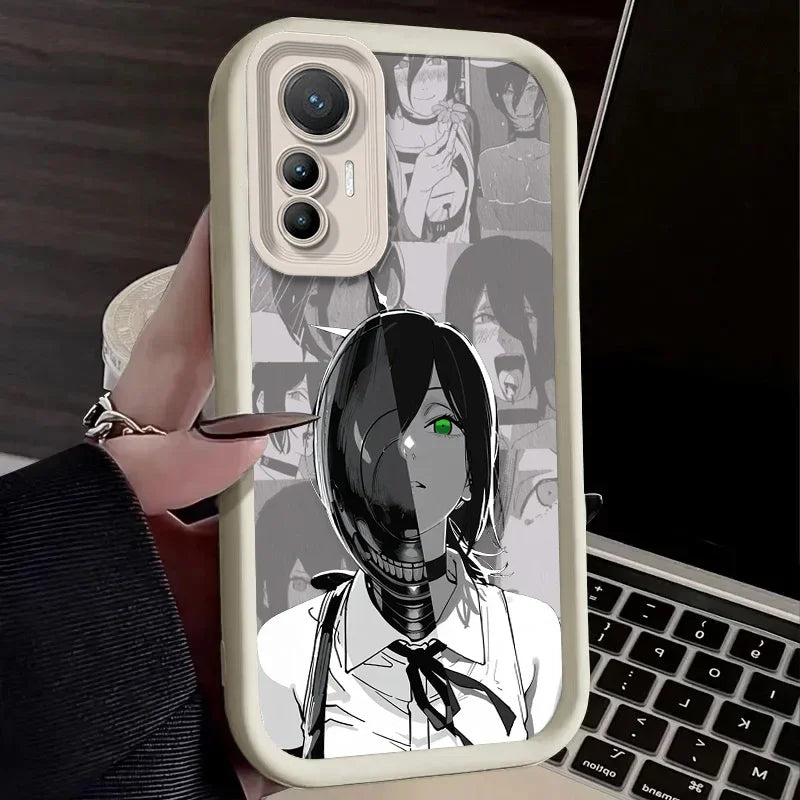 Anime Chainsaw Man Reze Case For Xiaomi Poco X7 X6 X5 X3 NFC F7 F6 F5 F3 M7 M6 Pro 4G 5G Mi 12 11 Lite NE 5G 13T 12T 11T 14T Pro