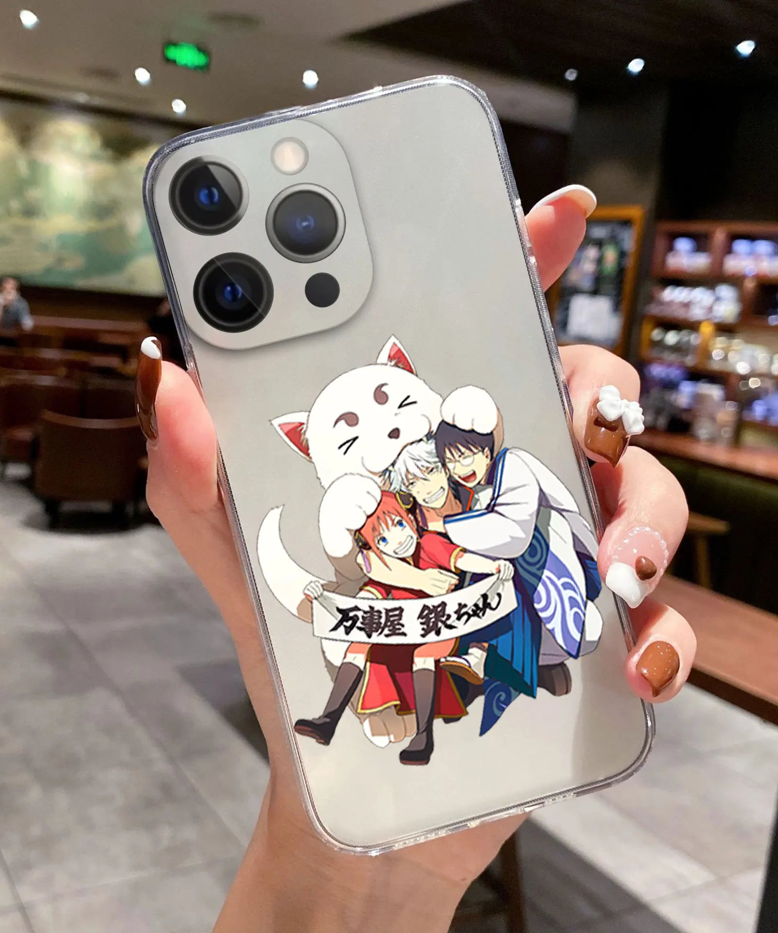 Comics Gintama Gintoki Sakata Phone Cover For iPhone 11 12 13 14 15 16 17 Pro Max 17AIR 16 Plus Clear Soft Silicone TPU Case