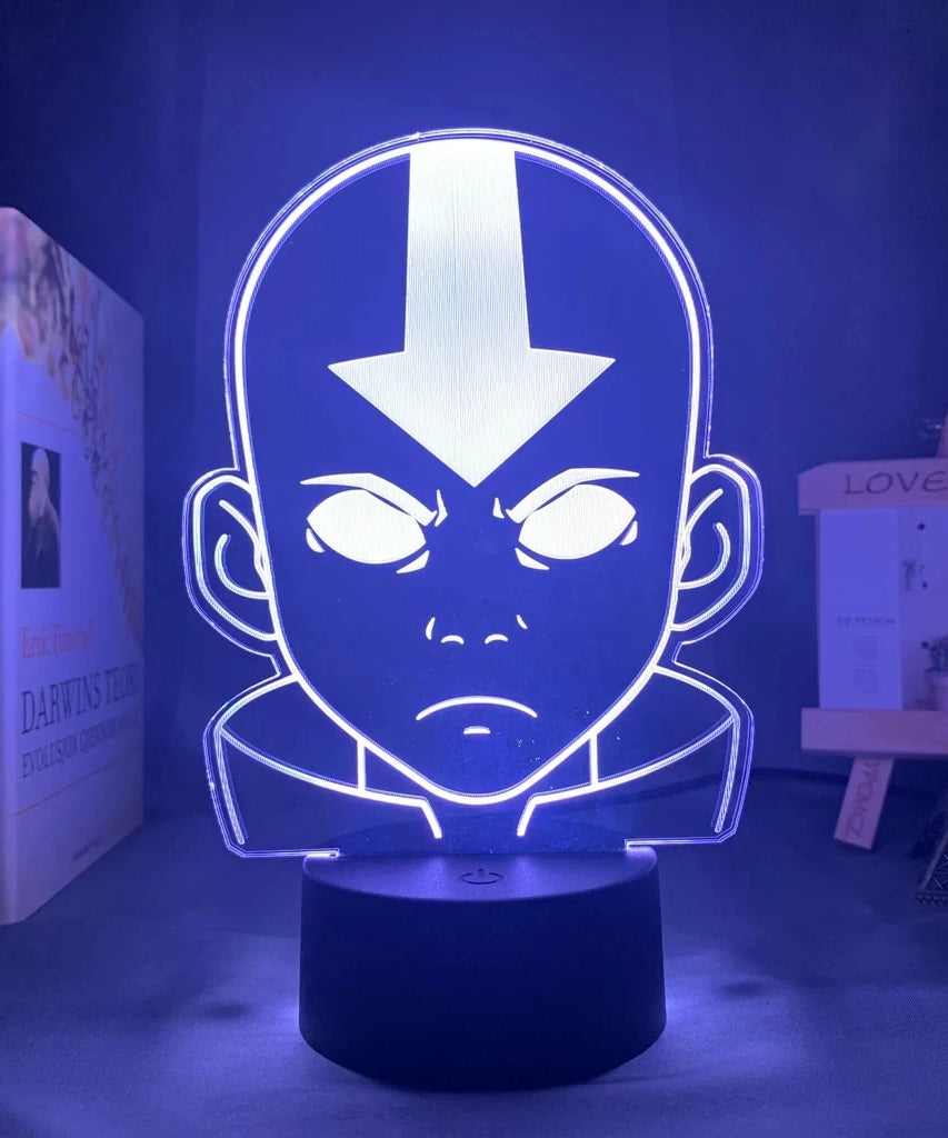 Anime Avatar The Last Airbender  3D LED Lamp Aang Zuko Iroh Toph Beifong Suki Figure Nightlight  for Kids Child Bedroom Decor