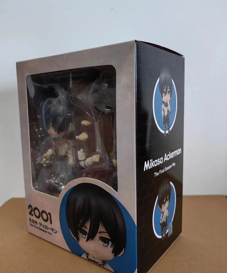 10cm Attack on Titan Mikasa Ackerman The Final Season Anime Action Figure Toys Doll Collection Christmas Gift