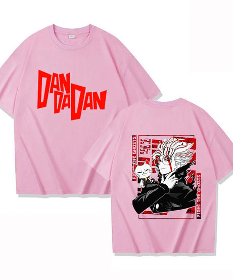 New Anime Dandadan Print T Shirt Women Men Short Sleeve Tops Tees Summer Fashion Loose Casual T-shirt