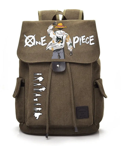 One Piece Anime Backpack Cosplay Luffy Unisex Students School Bag Large Capacity Bookbag Laptop Travel Rucksack Outdoor Bag