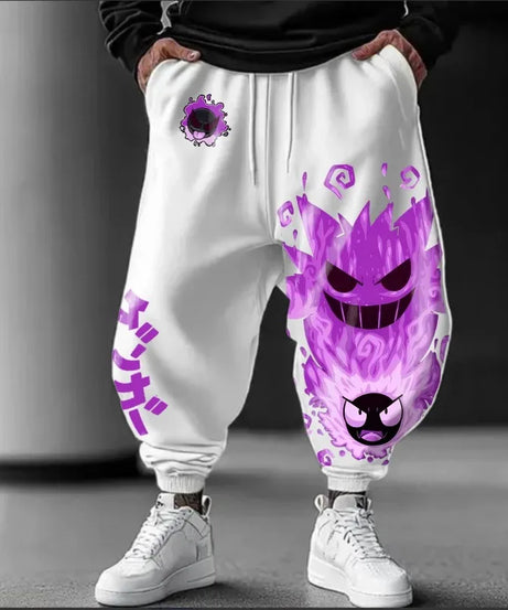 Pokémon Anime Peripheral Joint Sweatpants Summer/Autumn New Large Casual Street American Hip Hop Daily Loose Cotton Pants
