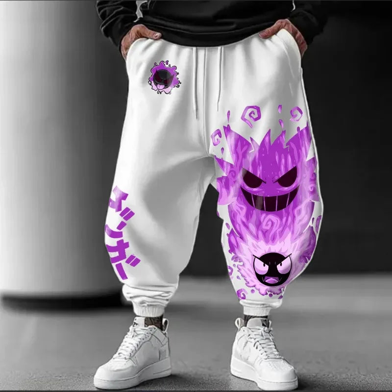 Pokémon Anime Peripheral Joint Sweatpants Summer/Autumn New Large Casual Street American Hip Hop Daily Loose Cotton Pants