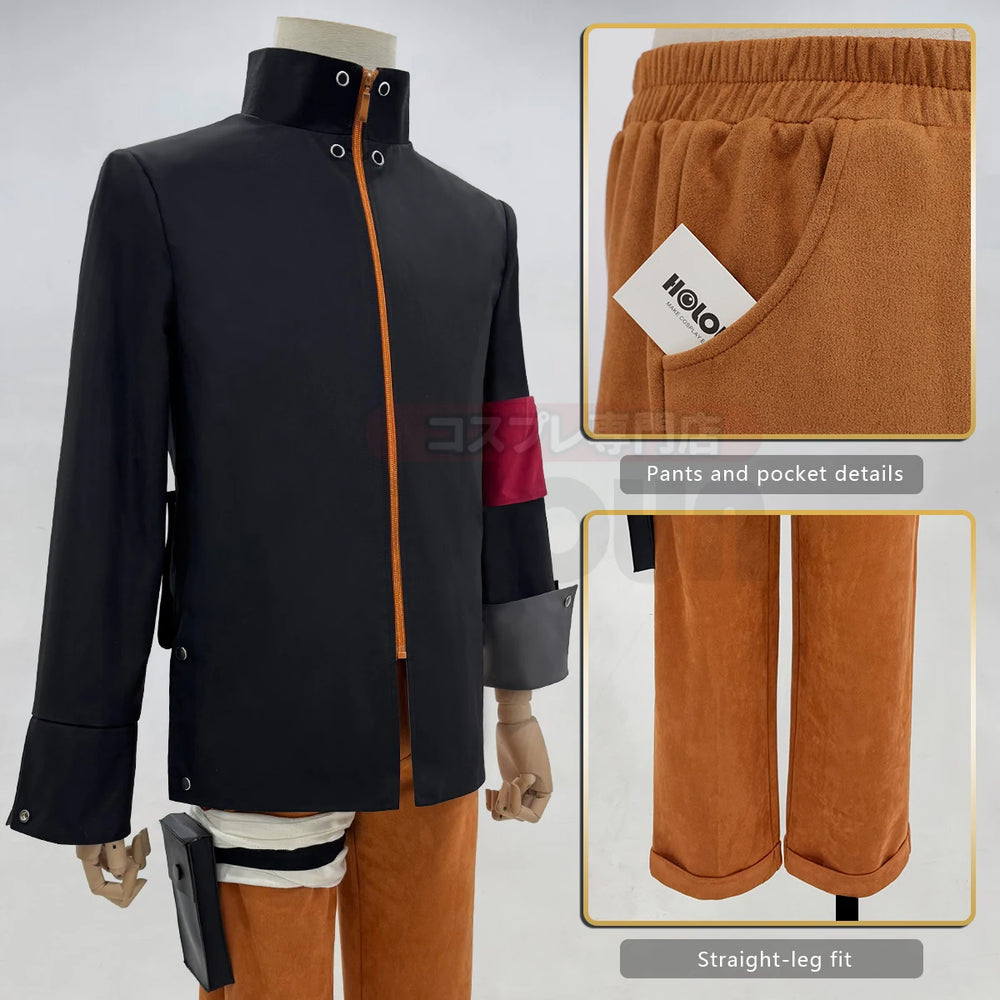 Naruto Uzumaki Cosplay Costume — Adult Unisex Full Set 3