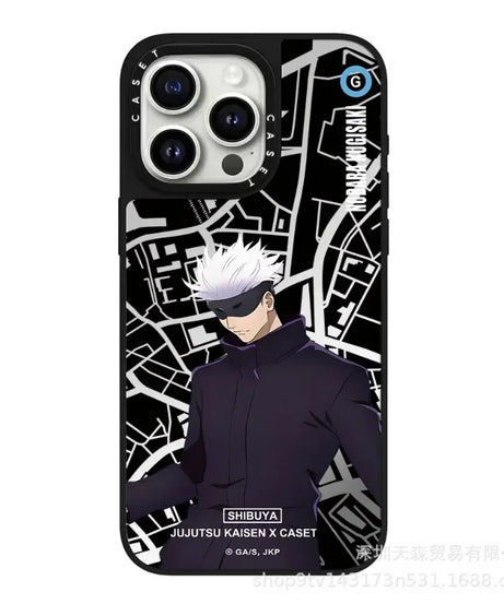 Jujutsu Kaisen Mirror Phone Case – Anti-Fall Anime iPhone 16 Pro Max