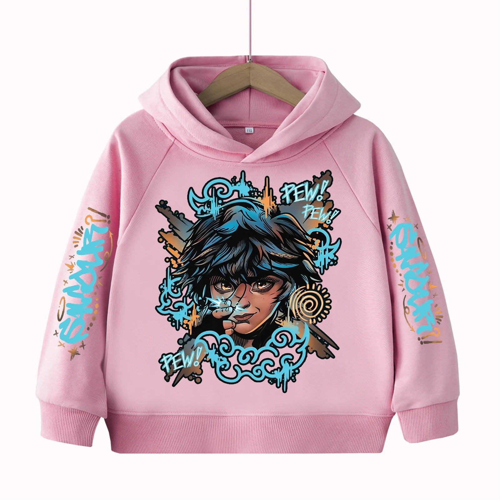 Arcane-Isha Anime Children's-Hoodie Harajuku Hip Hop Pullover Tops Sweatshirt