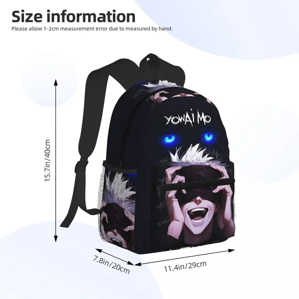 Jujutsu Kaisen Gojo Satoru School Backpack – Premium Anime Bookbag for Students & Travel 2