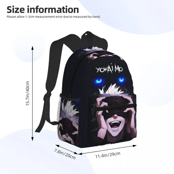 Jujutsu Kaisen Gojo Satoru School Backpack – Premium Anime Bookbag for Students & Travel