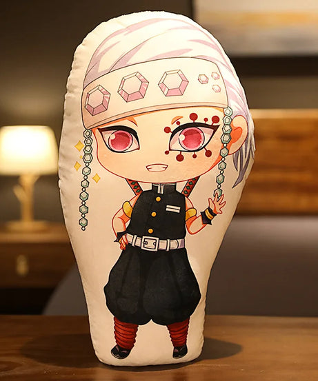 Tanjiro & Nezuko Plush Pillow – Demon Slayer Anime Cushion