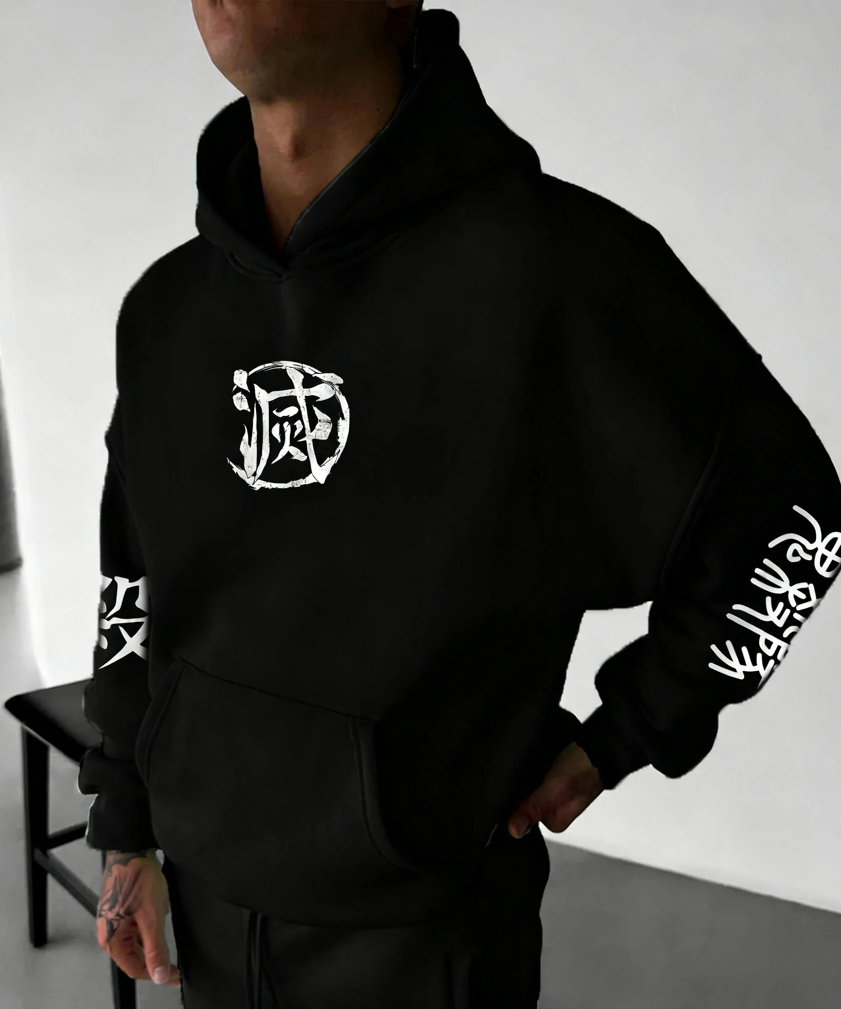 Demon Slayer Anime Hoodies Men's Autumn/Winter New Printed Harajuku Large Loose Casual Parent Child Sweater Top