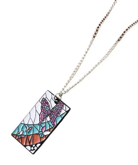 Anime Demon Slayer Necklace Kamado Tanjirou Nezuko Agatsuma Zenitsu Metal Pendant Cosplay Accessories Man Woman Jewelry Gifts