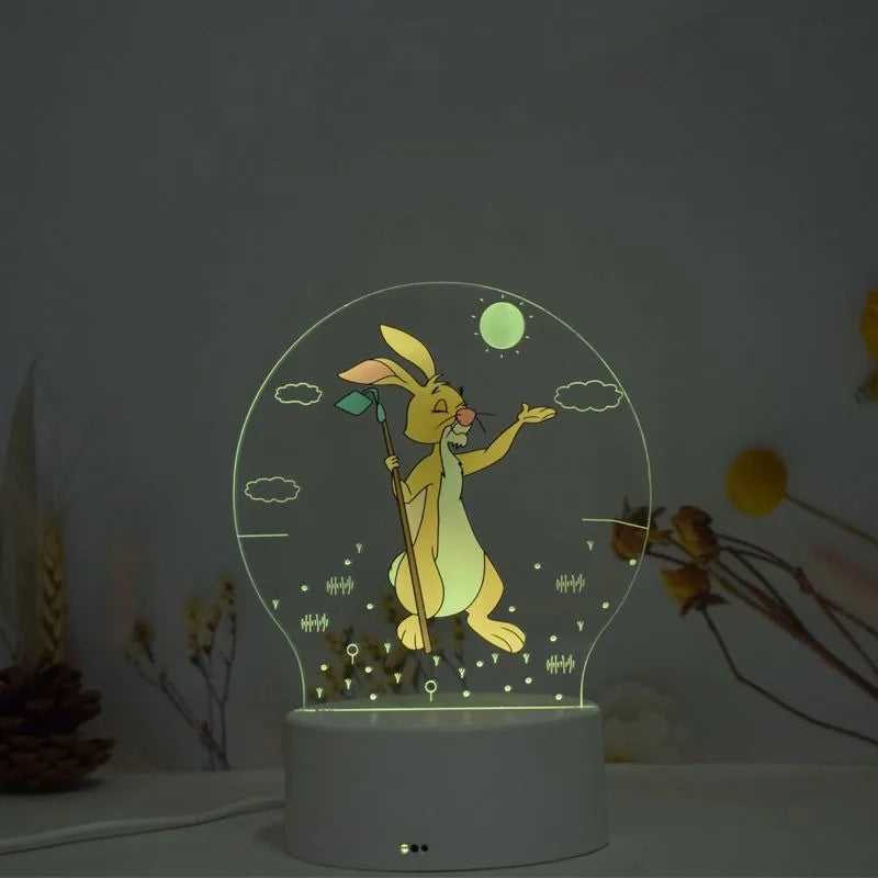 Winnie the Pooh animation peripheral 3D table lamp LED night light bedroom decoration lamp children's Christmas gift