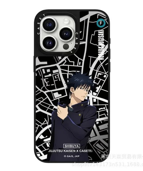 Jujutsu Kaisen Mirror Phone Case – Anti-Fall Anime iPhone 16 Pro Max