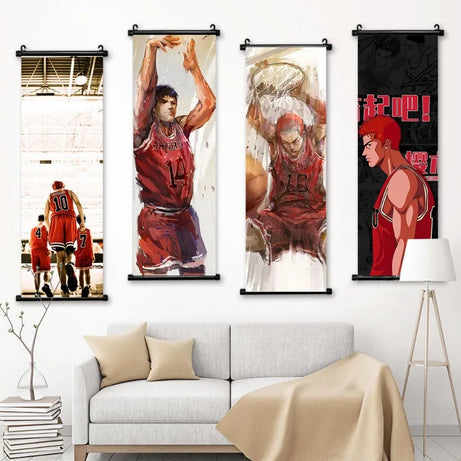 Slam Dunk Character HD Canvas Poster - Hangable Scroll