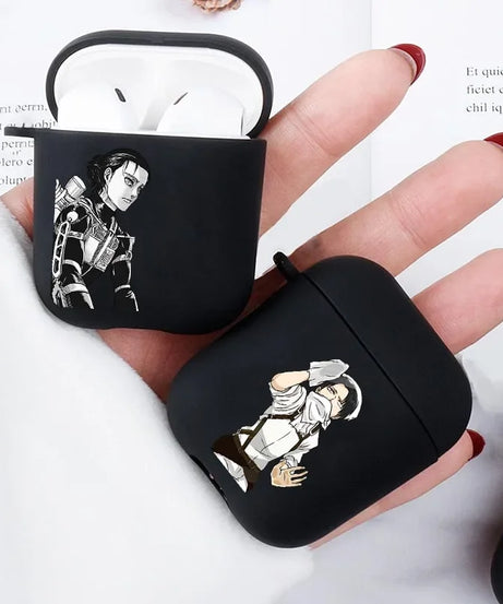 Attack On Titan Anime Earphone Cover For Apple Airpods 1 2 Case Wireless Bluetooth For air pods pro Soft Silicon Cases