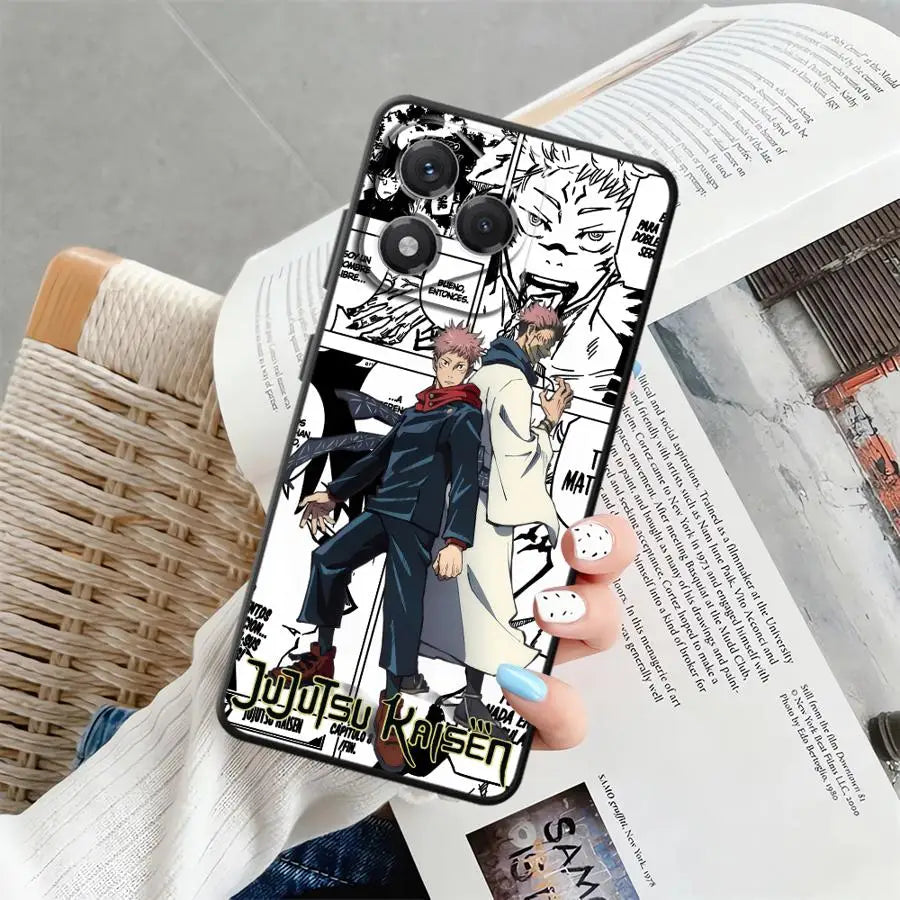 Soft Back Phone Cover Case for Honor X8 X9 X7 X7a X9c X9a 90 Lite 8X 70 Anime  J-Jujutsu K-Kaisen