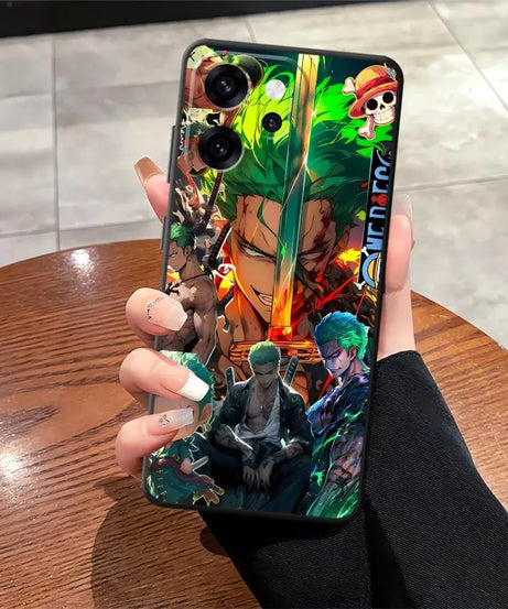 Anime Luffy Zoro Phone Cover Case for Oppo A76 A96 A84 A78 A98 F9 F11 F29 A83 A93 A74 Reno 4F 5 6 7 8 10 11 14