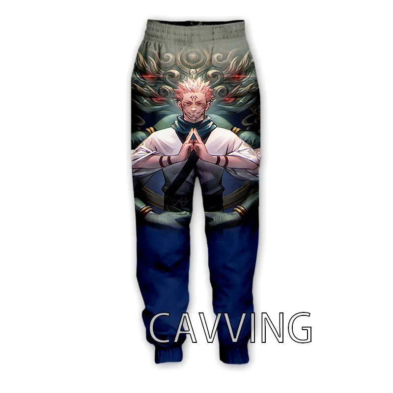 New Fashion 3D Print Anime Jujutsu Kaisen Casual Pant Sport Sweatpants Straight Pants Jogging Pants Trousers for Women/Men