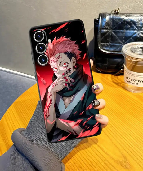 J-ujutsu K-aisen Soft Back Phone Cover Case for Samsung Galaxy A14 A15 A22 A23 A72 A73 A16 A21s A54 A71 A12 A13 A51 A52 A24 A31