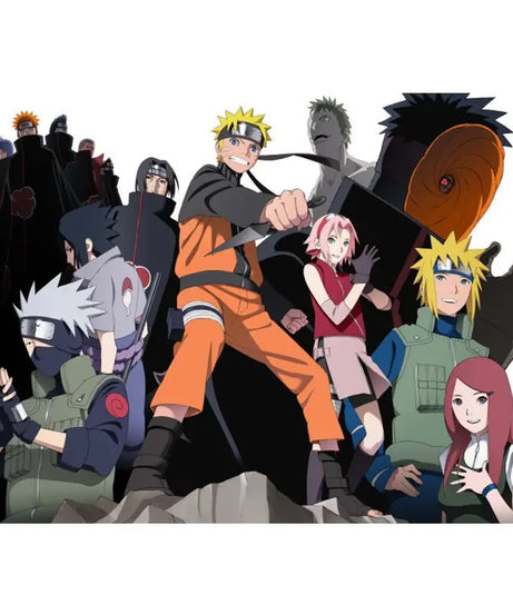 Naruto 3D Stereoscopic Wall Sticker Personality Naruto Student Dormitory Poster Wallpaper Self Adhesive Interior Decoration