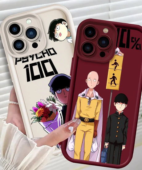 Mob Psycho 100 Anime Art Eye Ladder For Apple iPhone 15 14 13 12 11 XS XR X Pro Max Plus Funda Phone Case