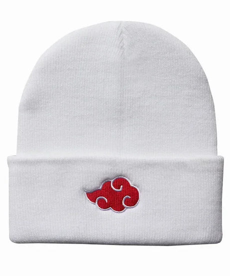 Beanies Women Autumn Winter Warm Hat Anime Akatsuki Cosplay Red Cloud Embroidery Caps For Men Knitted Bonnet Unisex