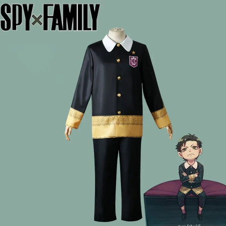 Damian Desmond Cosplay Adult Childrens Costume Anime Spy Family Suit Outfit Uniform