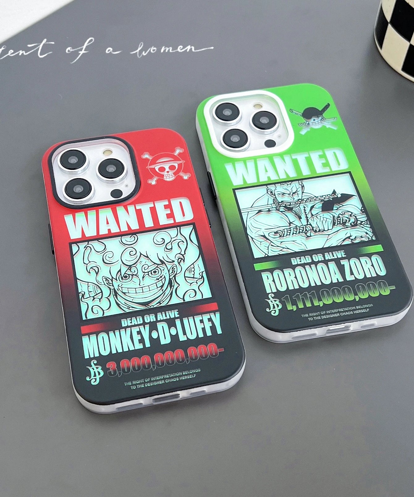 Laser Ones Pieces Luffys Roronoas Zoros Phone Cases For iPhone 15 14 13 12 11 16 Pro Max Back Cover