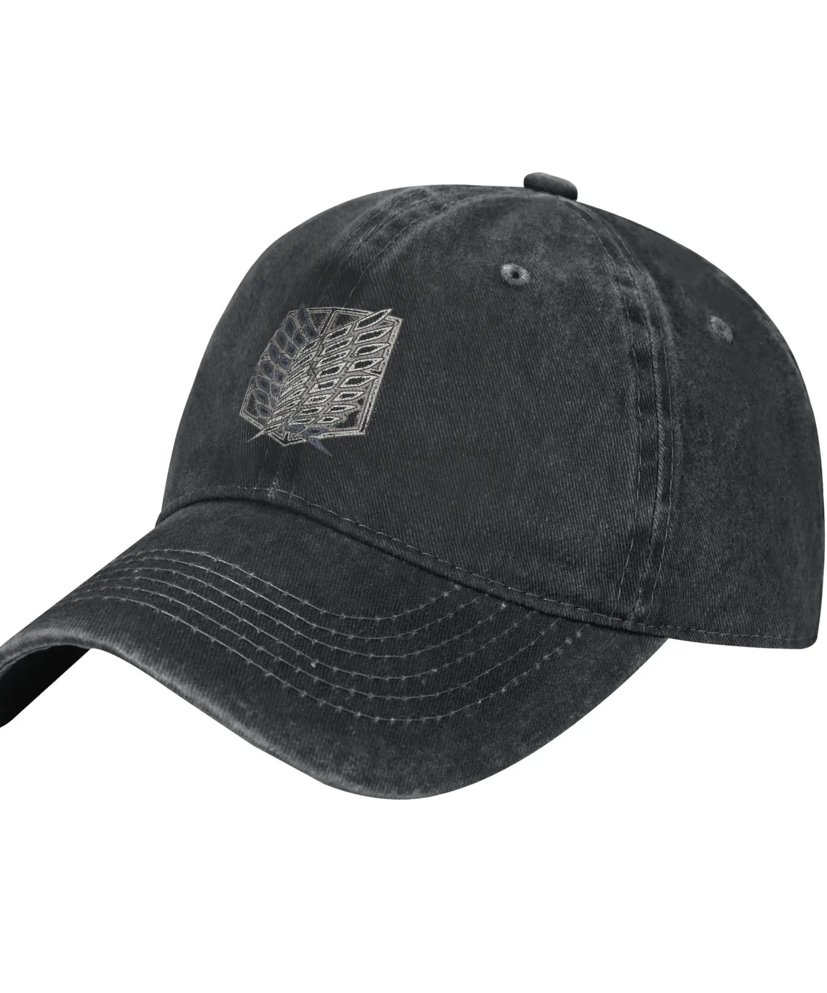 Attack On Titan Distressed Scout Symbol Anime Baseball Caps Vintage Distressed Cotton  Snapback Cap Unisex Travel  Gift Hats Cap