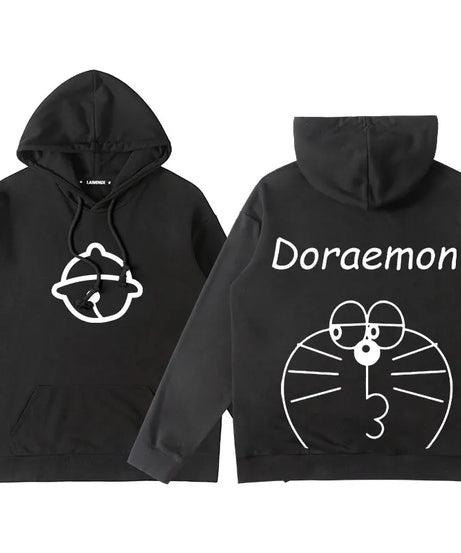 Doraemon Anime Hoodie – Cute Couple & Teen Pullover Jacket