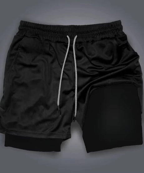 Demon Slayer Anime New Printed Sports Shorts Summer Men's and Women's Fashion Fitness Swimming Hiking 2-in-1 Sports Shorts