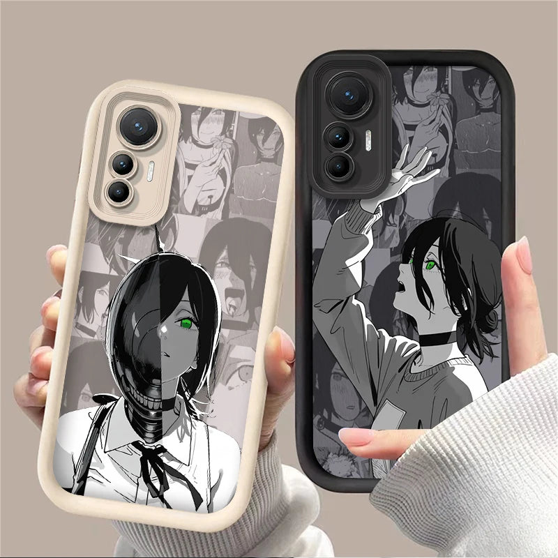 Anime Chainsaw Man Reze Case For Xiaomi Poco X7 X6 X5 X3 NFC F7 F6 F5 F3 M7 M6 Pro 4G 5G Mi 12 11 Lite NE 5G 13T 12T 11T 14T Pro