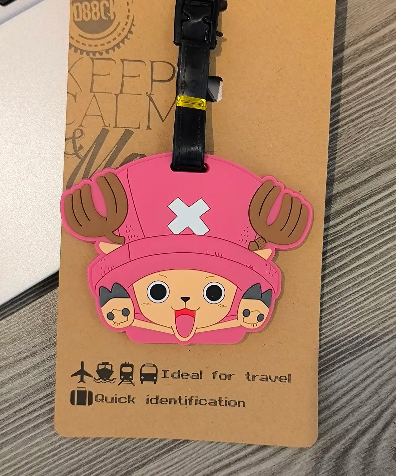 Anime One Piece Boarding Check in Hang Tag Accessories Joba Lu Fei Suolong Luggage Tag Cute Creativity