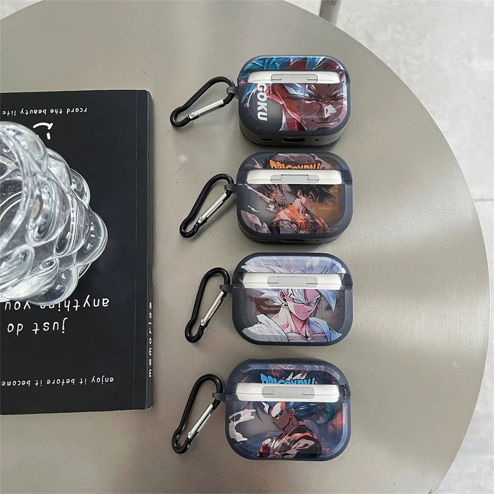 Anime Dragon Ball Goku Vegeta Earphone Case for Airpods 2nd 3rd Pro2 4th 2024 Wireless Bluetooth Headset Protective Cover