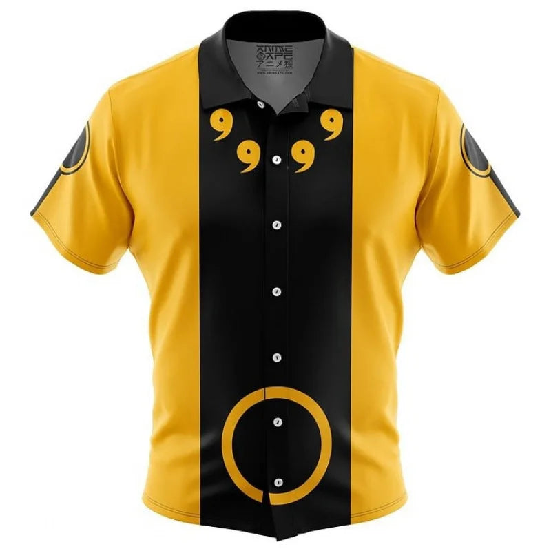 One Piece Luffy Anime Button Up Hawaiian Shirt Fashion Trend Breathable Loose Versatile Casual Sports Summer Men Cosplay Clothes