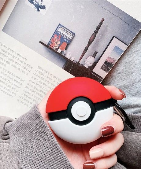 Cute Pokemon Poke Ball 3D Silicone Earphone Cases for Airpods pro 3 2 pro2 Wireless Bluetooth Headset Cover