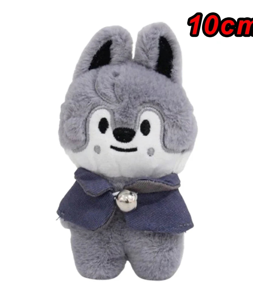 300style 10/22cm Skzoo Plush Bag Toy Kawaii Stray Wolf Plush Cartoon Stuffed Animal Doll Kawaii Toy Room Decor Children Gift