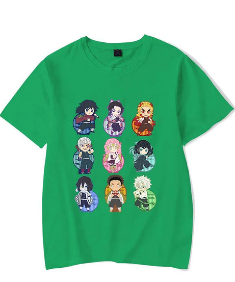 New Fashion Demon Slayer T Shirt Funny Anime Print T Shirt Anime Graphic Tee Shirt Unisex Casual Plus Size Tops
