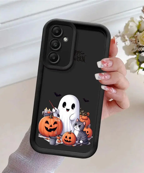 Case for Samsung A54 A52 A14 A53 A12 A13 A23 A71 A34 A51 A13 A33 A15 A32 A22 A55 A24 Phone Case Happy Halloween Ghost