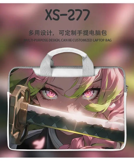 Demon Slayer Nezuko Tanjiro Notebook Laptop Bag Can Be Worn on One Shoulder As A Suitcase 12-16 Inches Anime Universal