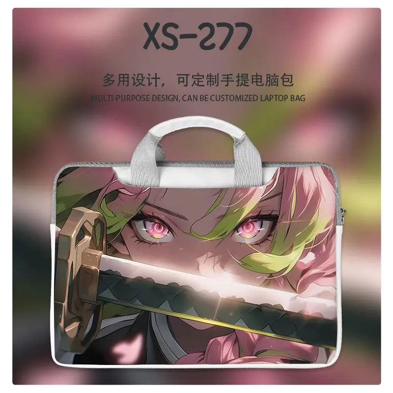 Demon Slayer Nezuko Tanjiro Notebook Laptop Bag Can Be Worn on One Shoulder As A Suitcase 12-16 Inches Anime Universal