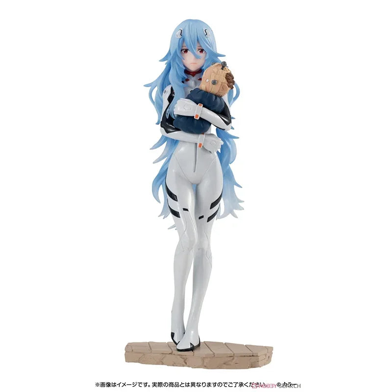 EVANGELION Anime Figure Ayanami Rei Shokugan Long Hair Action Figure Toys for Kids Gift Collectible Model
