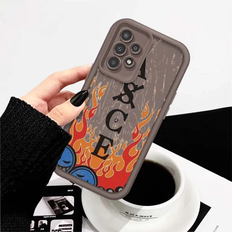 One Piece Nami D. Luffy Cute For Samsung A71 A52 A51 A34 A33 A22 A16 A15 A13 A04 A06 Note 20 Ultra 5G Eye Ladder Phone Case