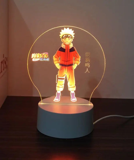 New Animation Naruto anime peripheral light-up stand night light Naruto Sasuke Uchiha Itachi Gaara Kakashi Tsunade holiday gift