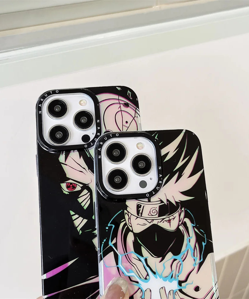 Metal Button Naruto Anime Case For Iphone 14 13 12 Pro Max 13pro 14 Pro Phone Case
