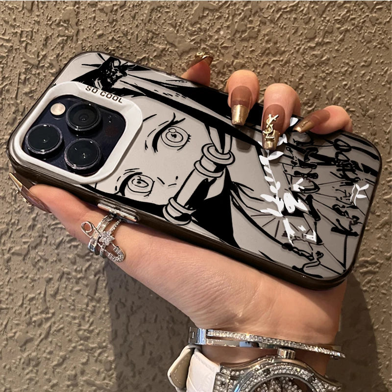 Demon Slayer Matte Shockproof Case – Anime iPhone 7–16 Pro Max SE XR XS
