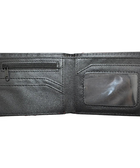 Fashion Men's Wallet, Cool Skull Metal Design Short Purse