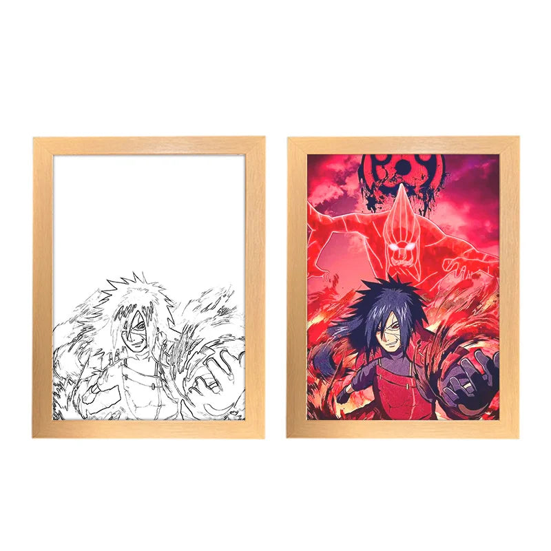 Naruto Anime Photo Frame Night Light Box