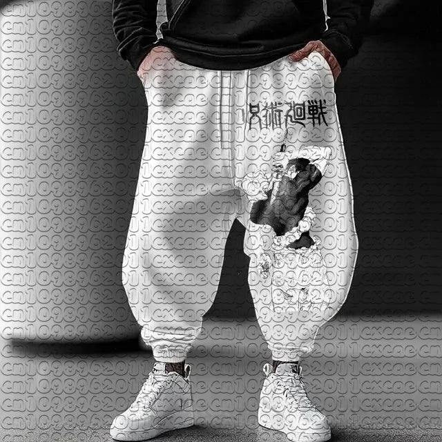 Jujutsu Kaisen Ryomen Sukuna Print Quick-Dry Jogger Pants Unisex Anime Sweatpants 7